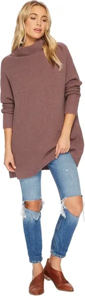 Свитер Free People Ottoman Slouchy Tunic, серо-коричневый