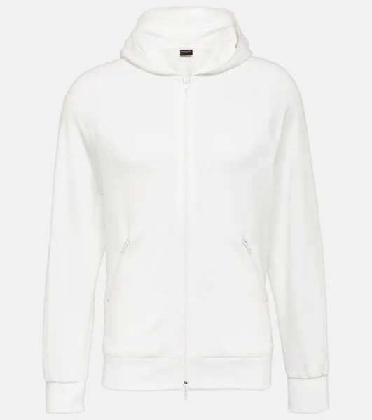 Техническая куртка с капюшоном и логотипом Balenciaga, белый