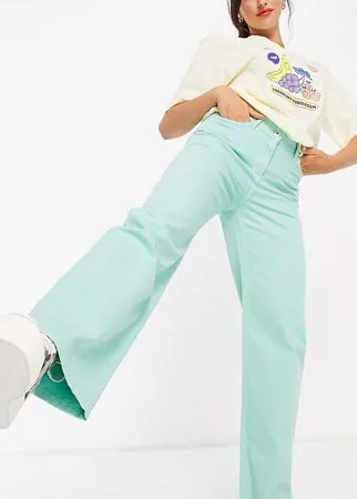 Суперсвободные мятные джинсы в винтажном стиле 90-х COLLUSION x014-Зеленый цвет