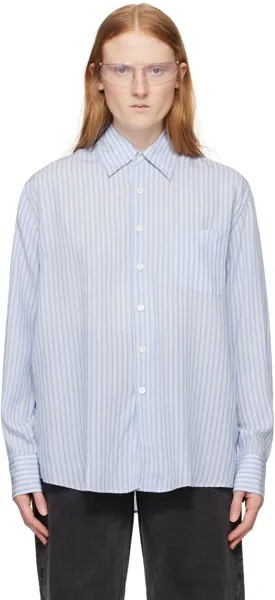 Синяя рубашка сверху Our Legacy, цвет Floating tencel