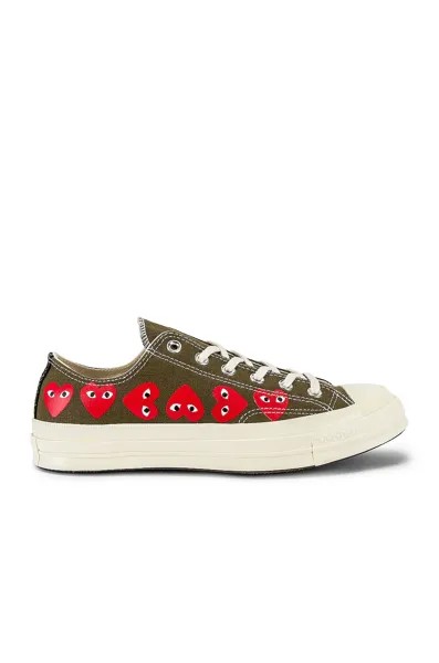 Кроссовки Comme des Garçons Emblem Low Top, хаки