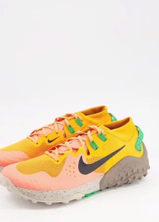 Оранжевые кроссовки Nike Running Wildhorse 6-Оранжевый