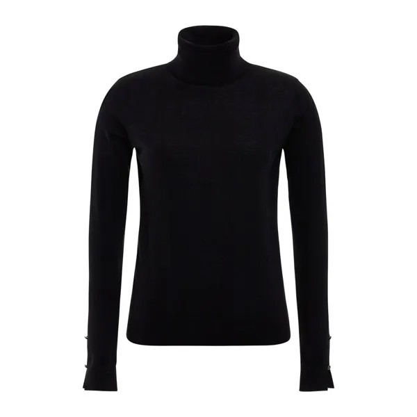 Свитер Guess Cotton Turtleneck Agnes, черный