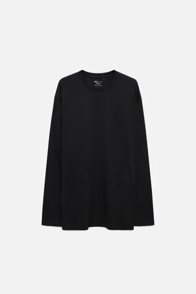 Лонгслив oversize хлопковый базовый