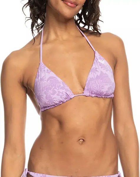 Женский бикини-топ с треугольными чашечками Roxy Surf Kind Kate, фиолетовый