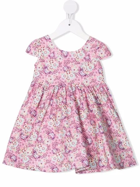 Chiara Ferragni Kids платье миди с цветочным принтом
