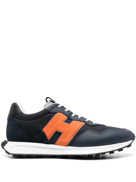 Кроссовки Hogan Lace-up, темно-синий/оранжевый