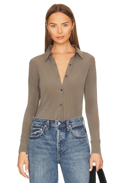 Рубашка Citizens of Humanity Dalhia Mesh Button Down, цвет Falcon