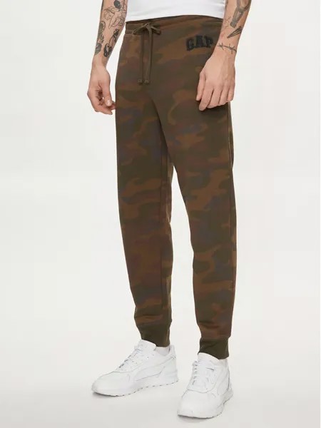 Спортивные брюки стандартного кроя Gap, коричневый