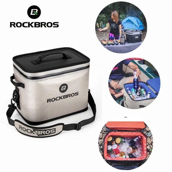 Маленький холодильник ROCKBROS сумка для пикника и кемпинга 22L охладитель для пикника на открытом воздухе сумка для автомобиля грузовика