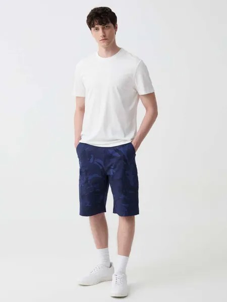 Шорты-Бермуды с камуфляжным принтом Ovs, цвет denim blue