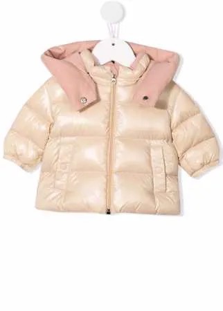 Moncler Enfant pink padded coat