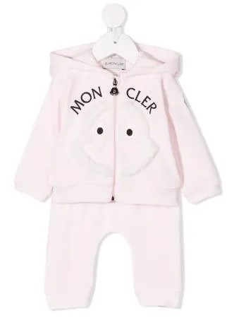 Moncler Enfant спортивный костюм с капюшоном и логотипом