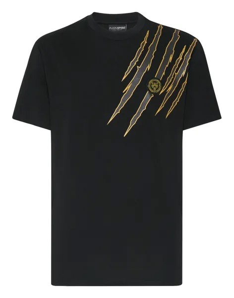 Футболка с круглым вырезом SS Scratch Plein Sport, цвет Black / Black