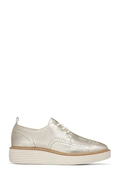 Оксфорды Cole Haan Original Grand на платформе, золотой