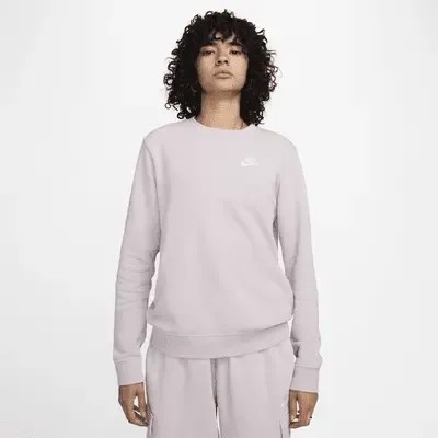 Толстовка Nike Sportswear Club Fleece, цвет Platinum Violet/White