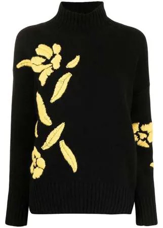 Ermanno Scervino водолазка с цветочной вышивкой