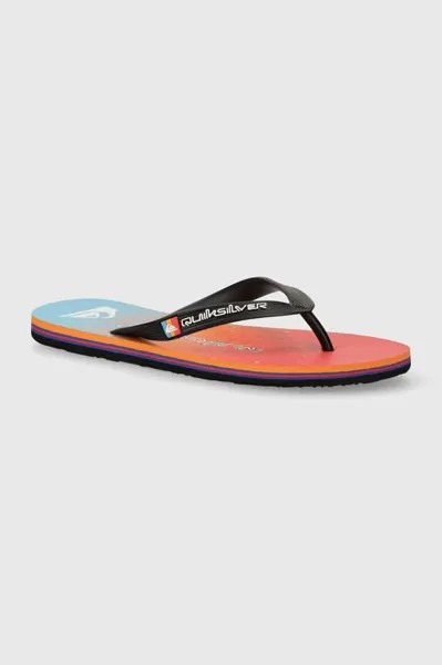 Шлепки Quiksilver, оранжевый