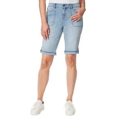 Женские потертые джинсовые шорты-бермуды с высокой посадкой Gloria Vanderbilt BHFO 3378