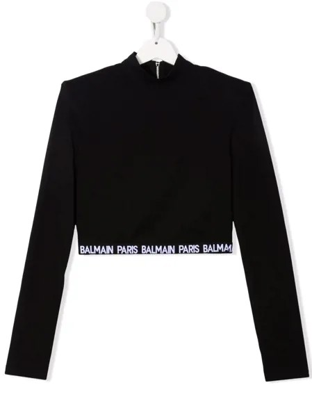 Balmain Kids укороченный топ