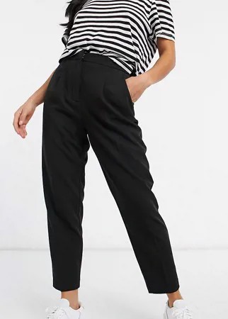 Черные брюки узкого кроя New Look Petite-Черный цвет