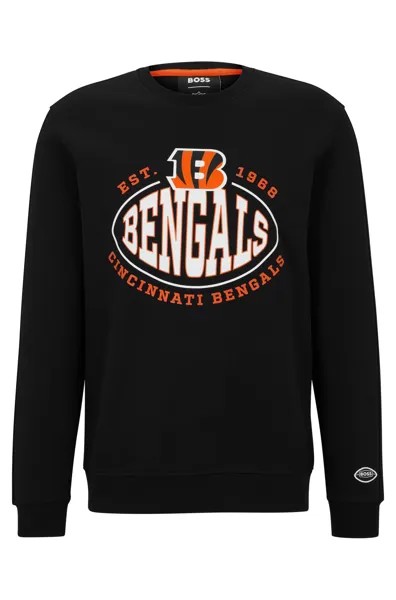 Свитшот Boss X Nfl Cotton-blend With Collaborative Branding, Bengals