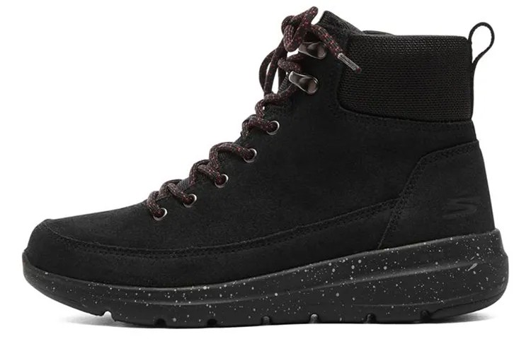 Ботильоны женские высокие черные Skechers