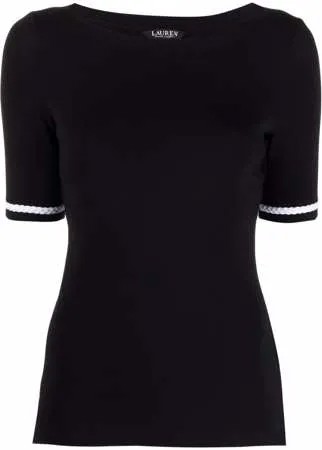 Lauren Ralph Lauren футболка с контрастной отделкой