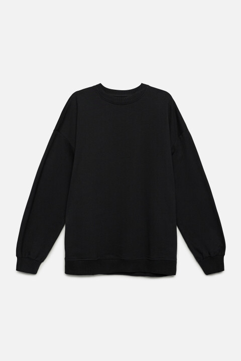 Свитшот oversize утепленный в базовых цветах