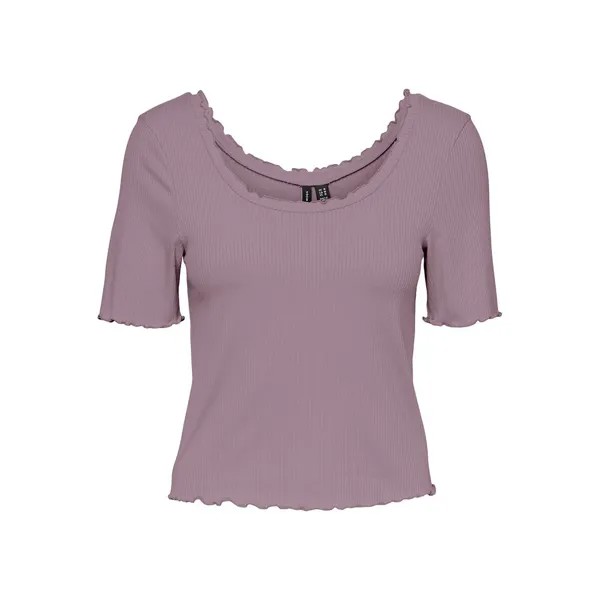 Топ Vero Moda Polly Sb5 Short Sleeve, розовый