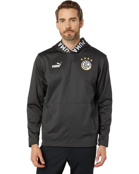 Худи PUMA FTBL Core Fan Fleece Hoodie, цвет Dark Gray Heather/Puma White