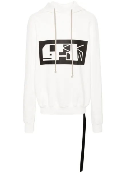 Толстовка из органического хлопка с логотипом Rick Owens DRKSHDW, белый