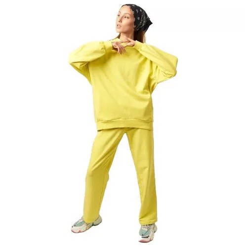 Худи женское FEEL жёлтый, размер XXL/3XL