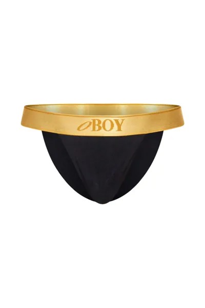Трусы Oboy Tanga GOLD, черный
