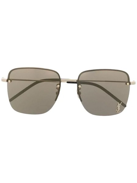 Saint Laurent Eyewear солнцезащитные очки SL312M в квадратной оправе