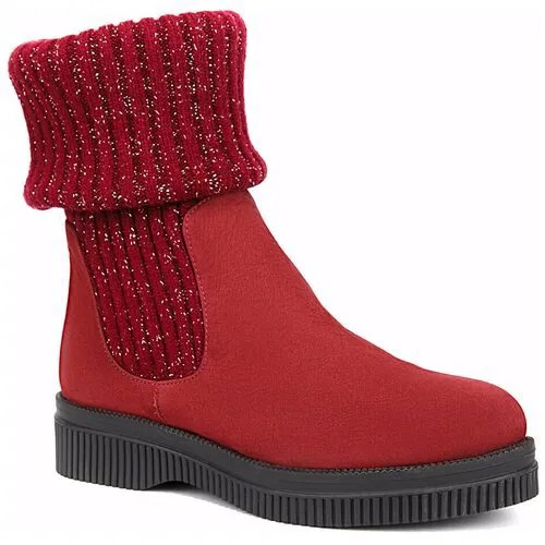 Женские зимние ботинки без каблука Westfalika, бордовый, Размер 36