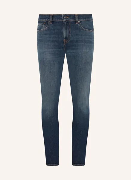 Джинсы узкого кроя 7 For All Mankind, синий