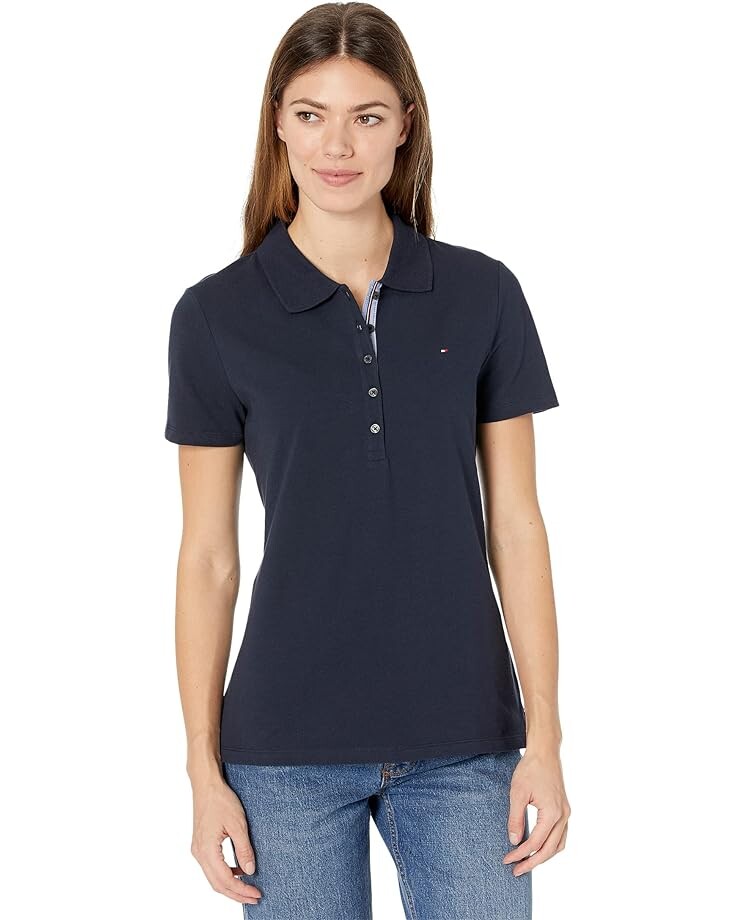 Поло Tommy Hilfiger Solid Short Sleeve, темно-синий