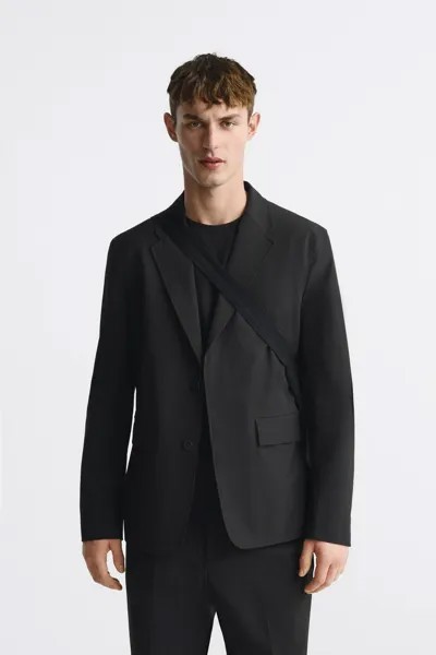 Пиджак мужской ZARA 07380704 черный XL (доставка из-за рубежа)