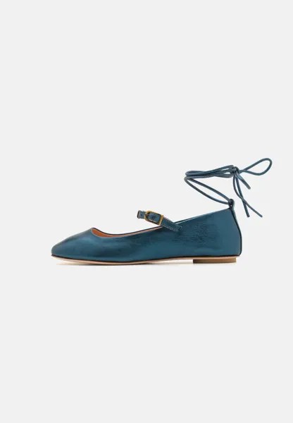 Балетки с ремешками LIV MAX&Co., цвет blue