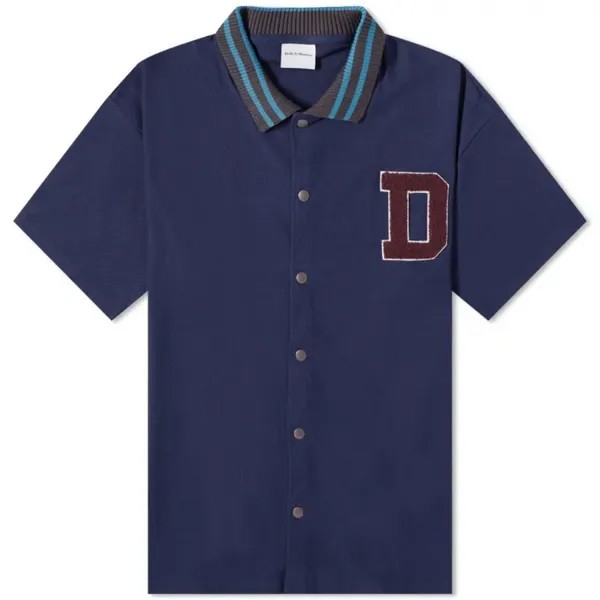 Рубашка с коротким рукавом Drôle De Monsieur Varsity Vacation, синий/бордовый/голубой