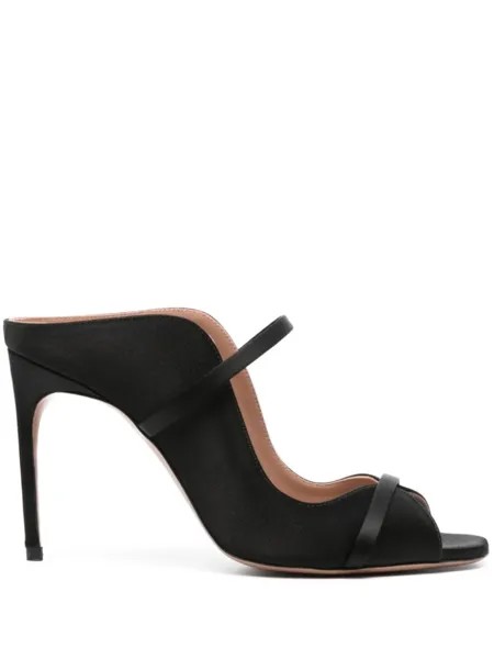 Malone Souliers атласные босоножки Noah 90, черный