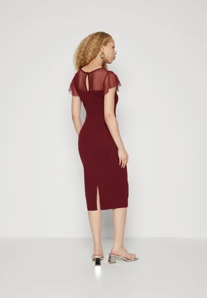 Платье из джерси Dylan Midi Dress WAL G, вино