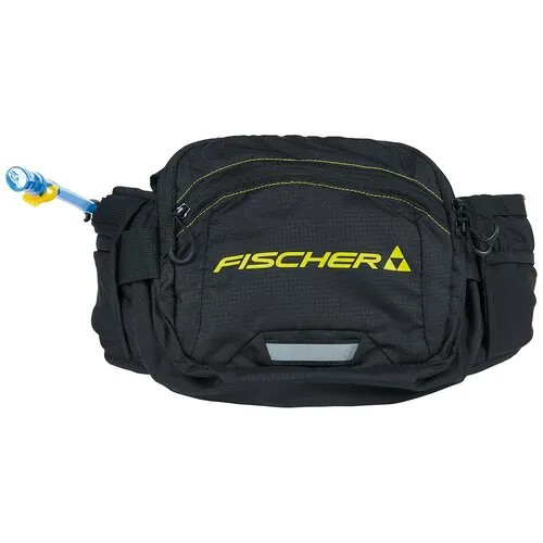 Сумка  поясная Fischer спортивная, текстиль, внутренний карман, черный