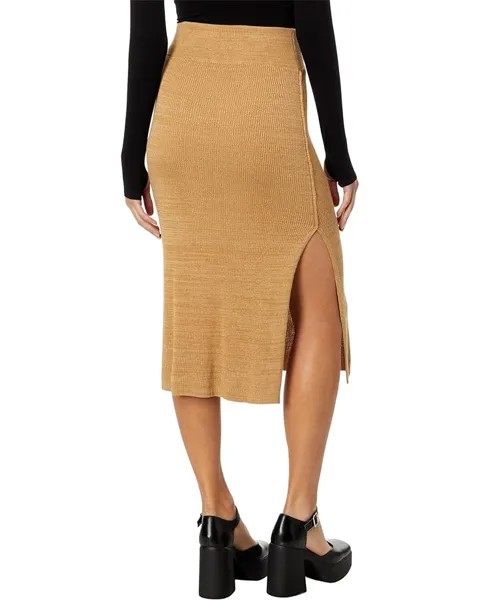 Юбка Free People Golden Hour Midi, цвет Apple Pie Combo