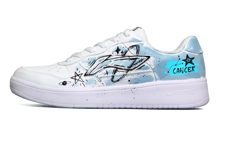 Кроссовки LINING Pontoon Boats Skateboarding Shoes Women's Low-top White, белый