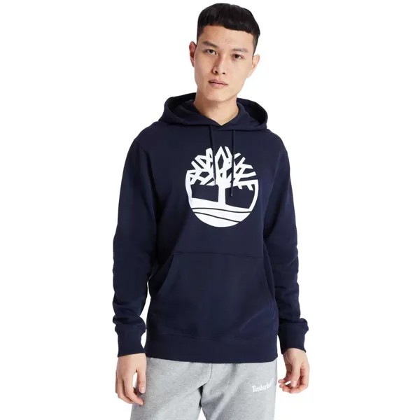 Худи Timberland Core Tree Logo Brushback, синий