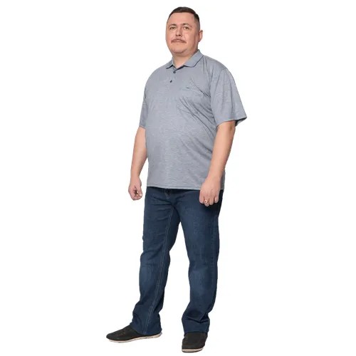Поло GrandeMan, размер 6 XL, голубой