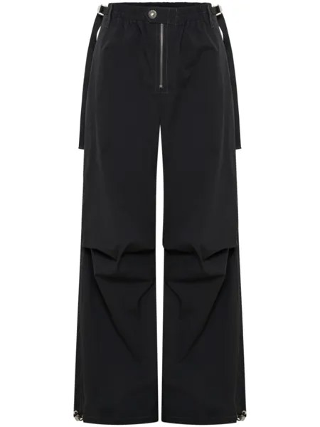 Прямые брюки Flight со вставками Dion Lee, черный