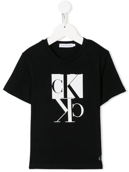Calvin Klein Kids футболка с круглым вырезом и логотипом